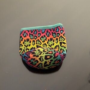 Colorful Leopard Print Java Sok - Lisa Frank style